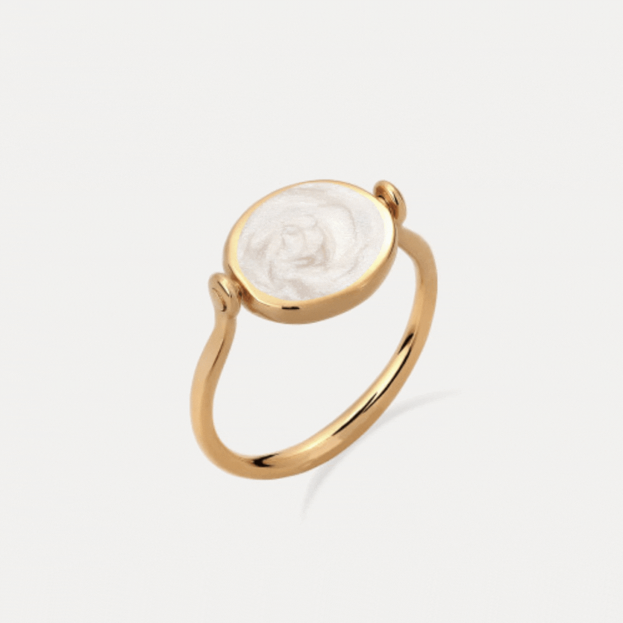 Supernova Engravable Flip Enamel Ring