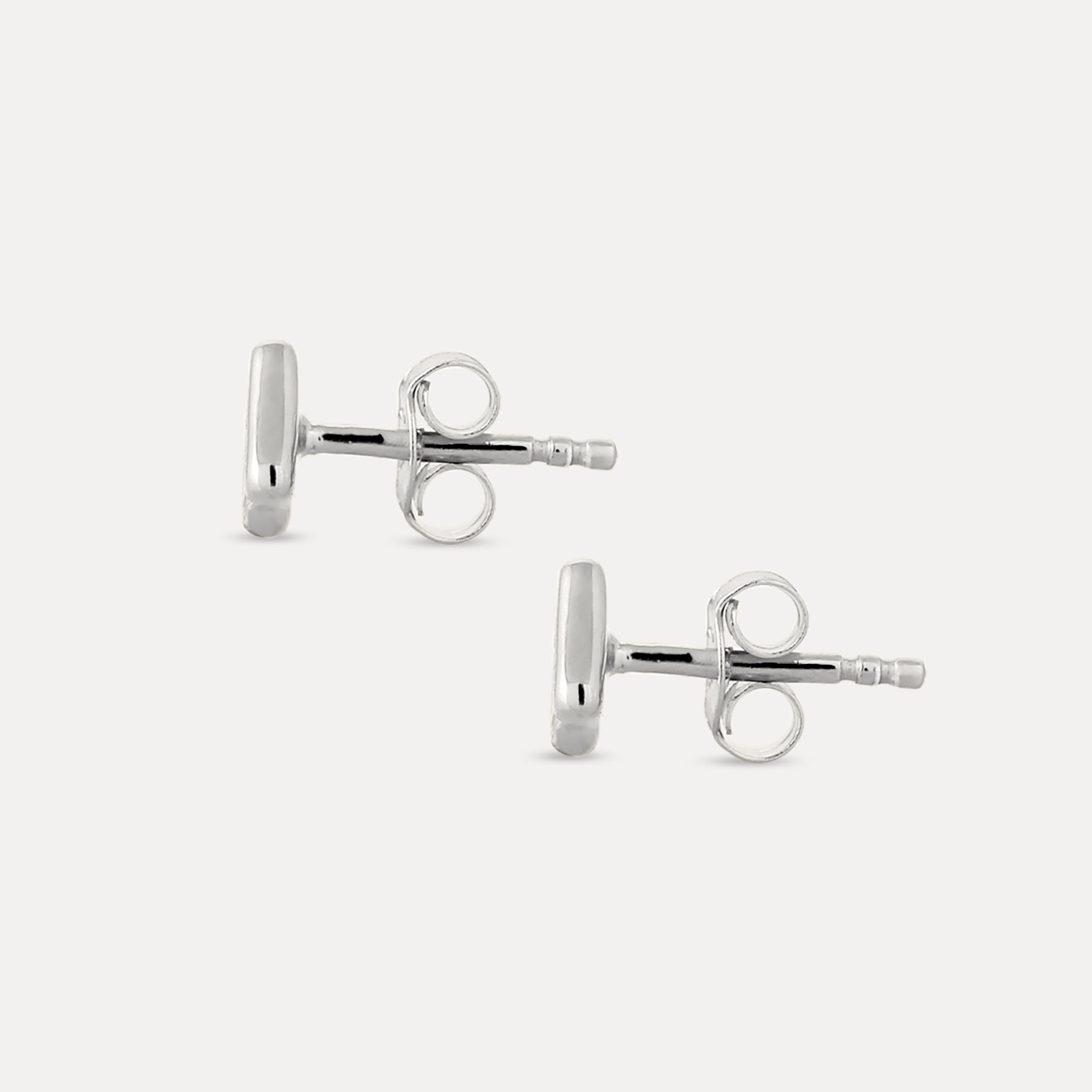 Weißer Saphir Supernova Pavé Ohrstecker Ohrringe