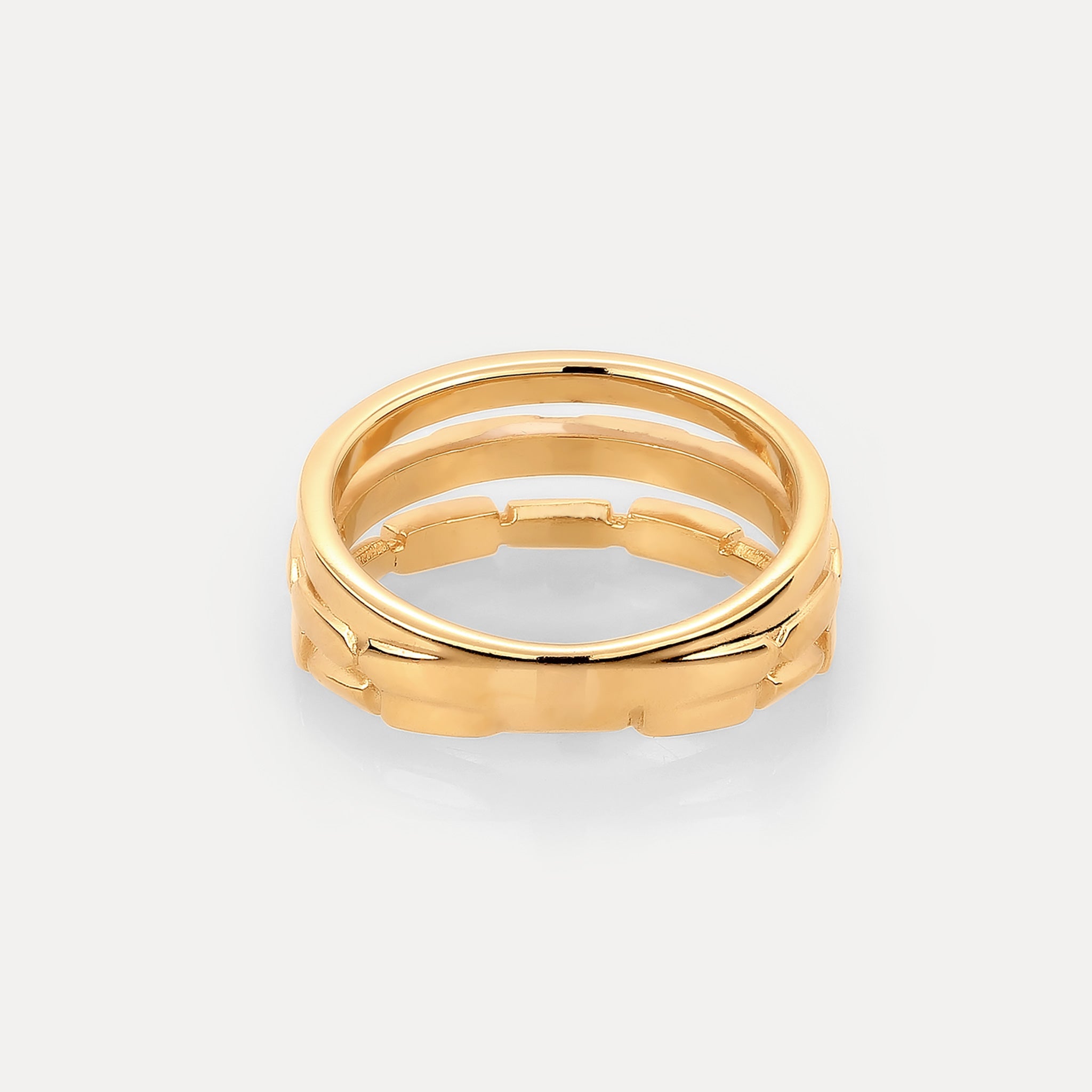 Triple Offset Brick Ring