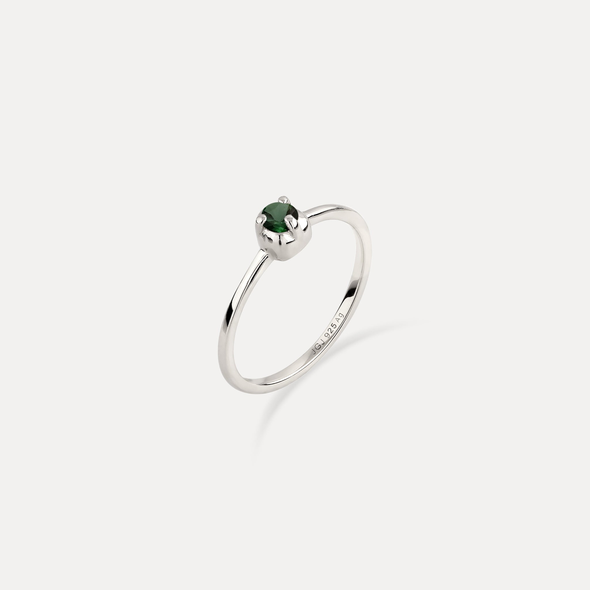 Mini Birthstone Ring 925 Silber