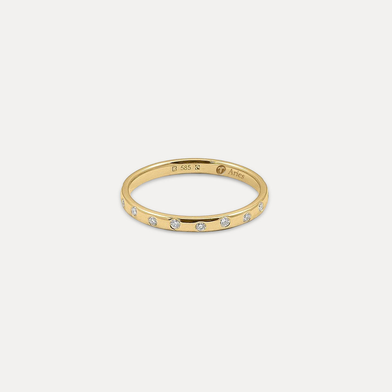 Diamanten Twisted Fair Band | 585 Gold