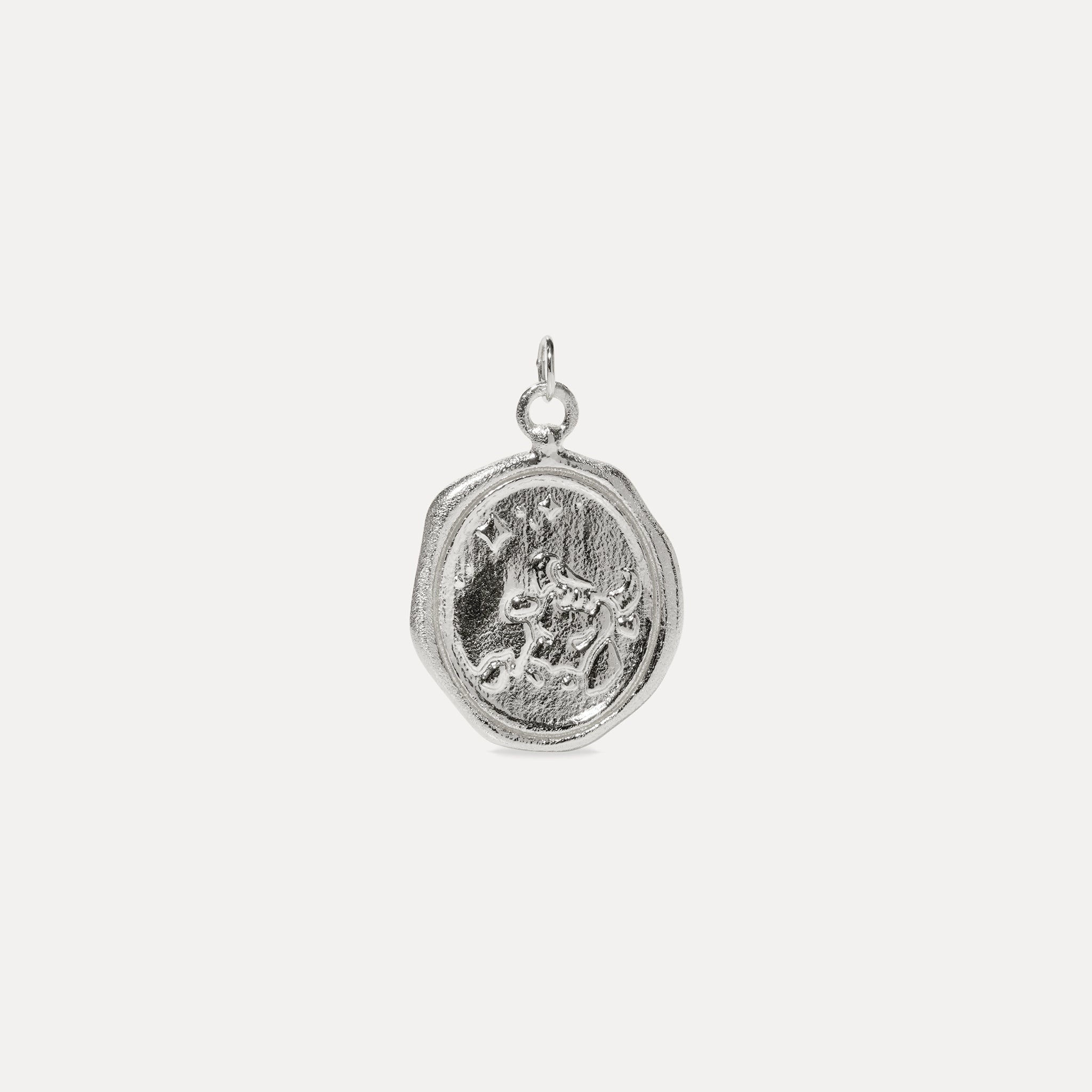 Zodiac Seal Anhänger 925 Silber