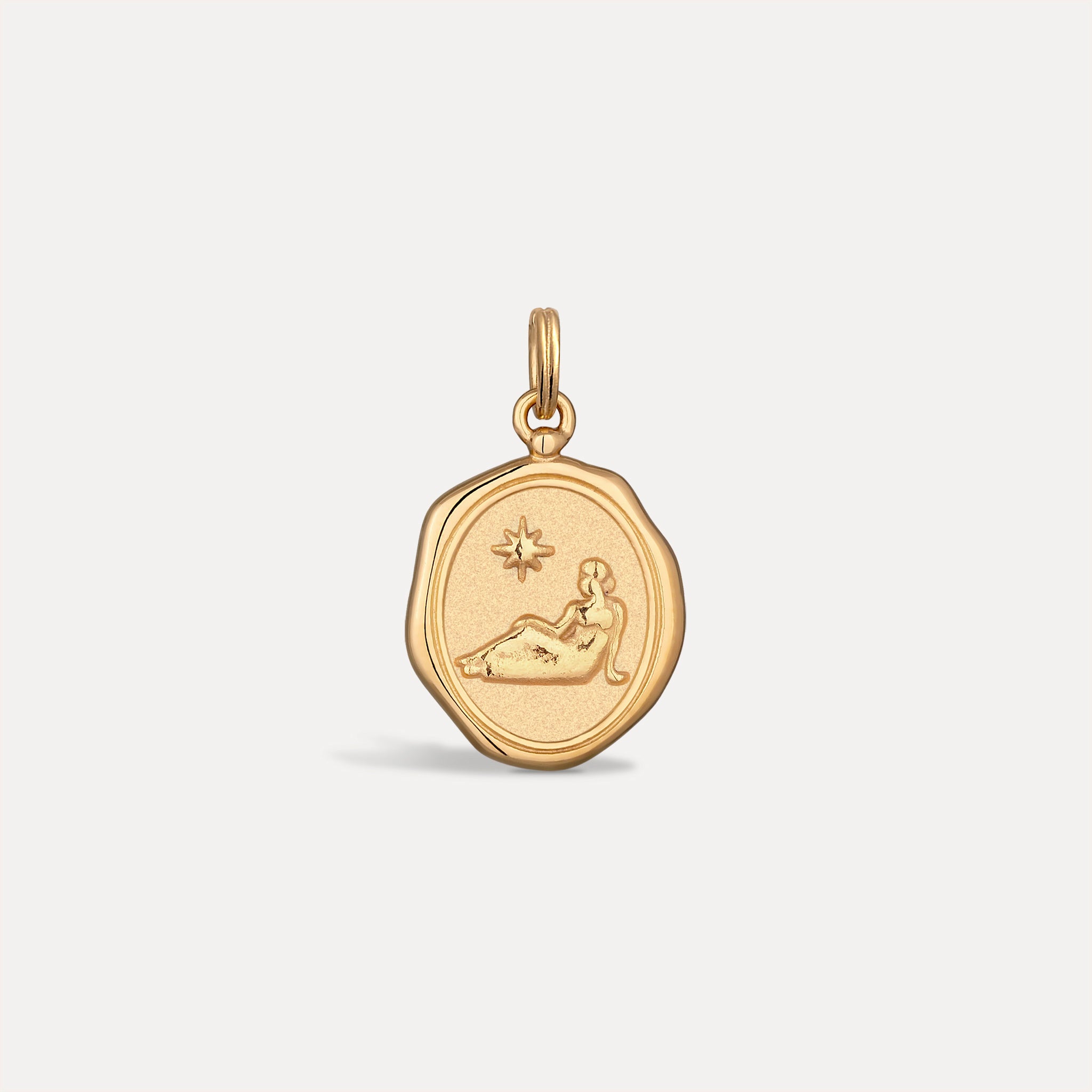 Zodiac Seal Anhänger | 585 Gold