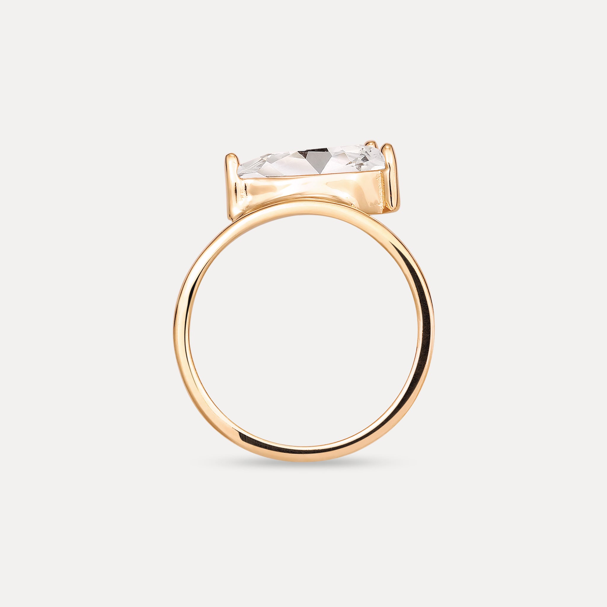 Beryll Balance Drop Ring | 585 Gold