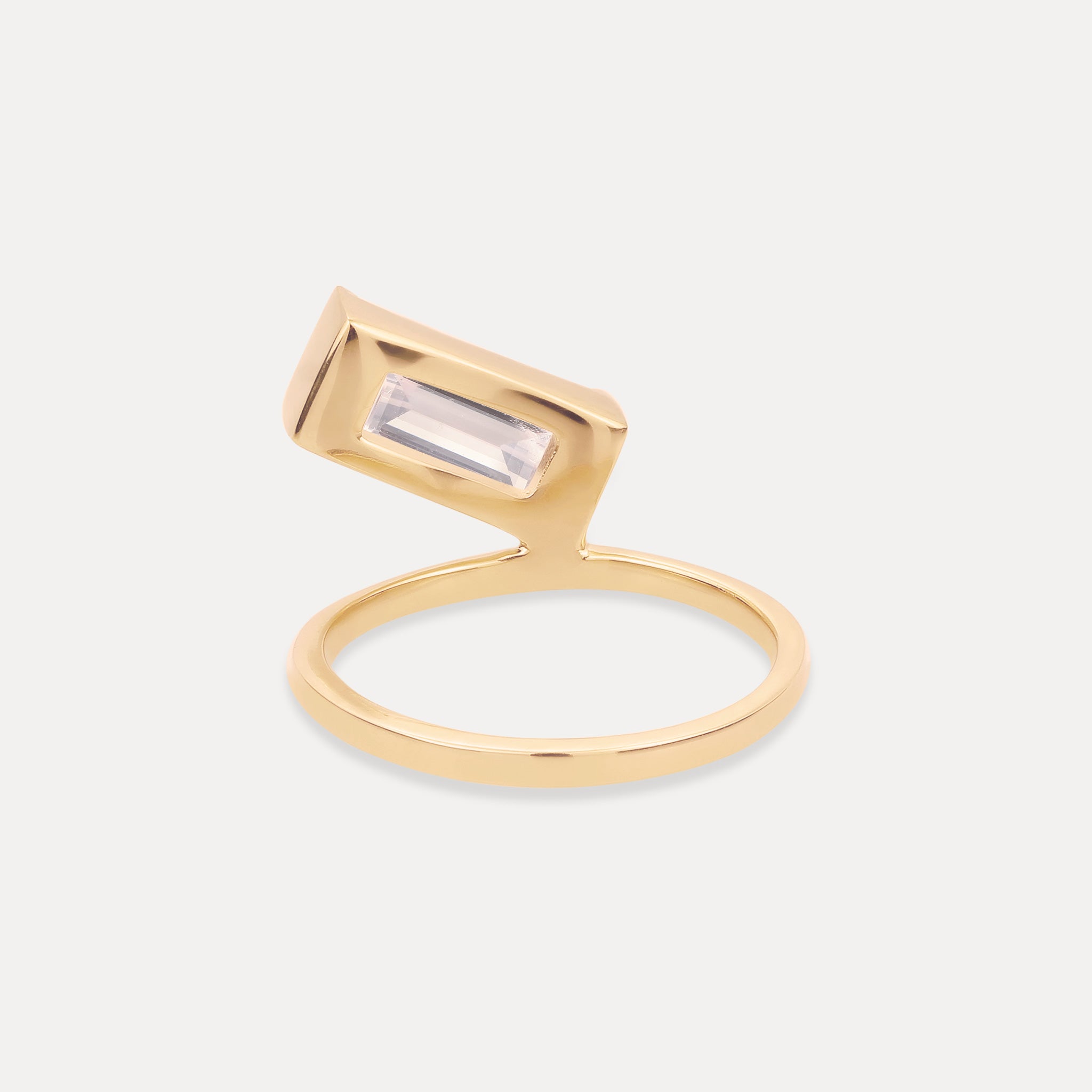 Beryll Balance Baguette Ring | 585 Gold
