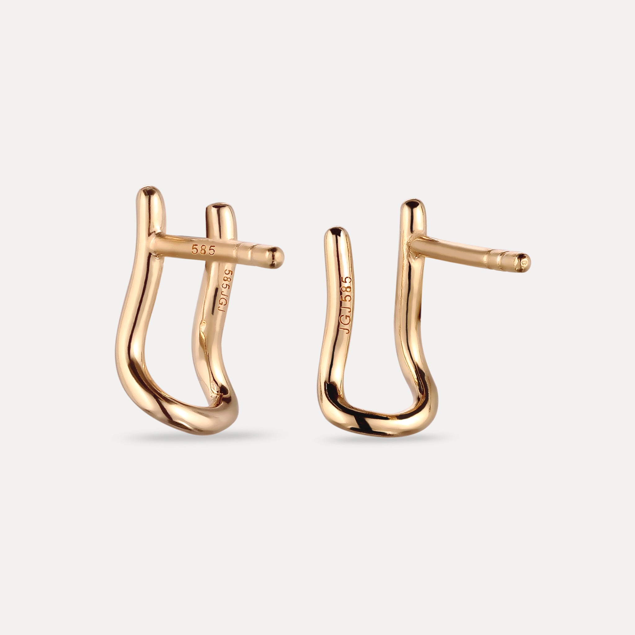 Charm Hanger Ohrstecker Ohrringe | 585 Gold