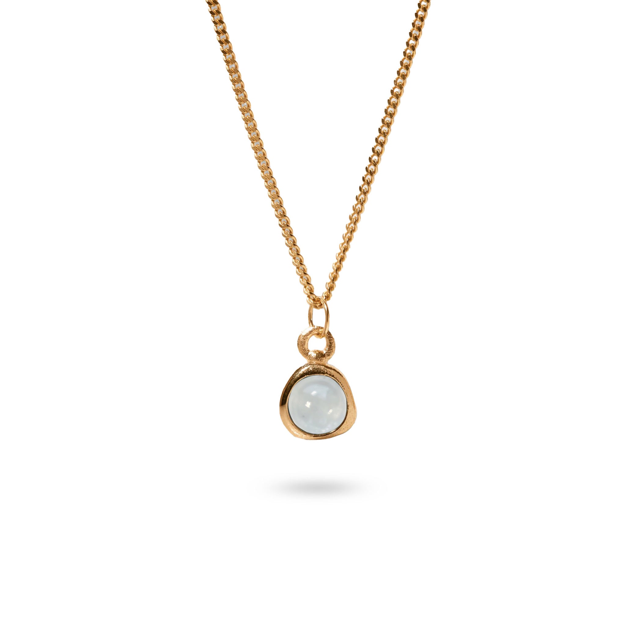 Aquamarin Stone Fluid Kette