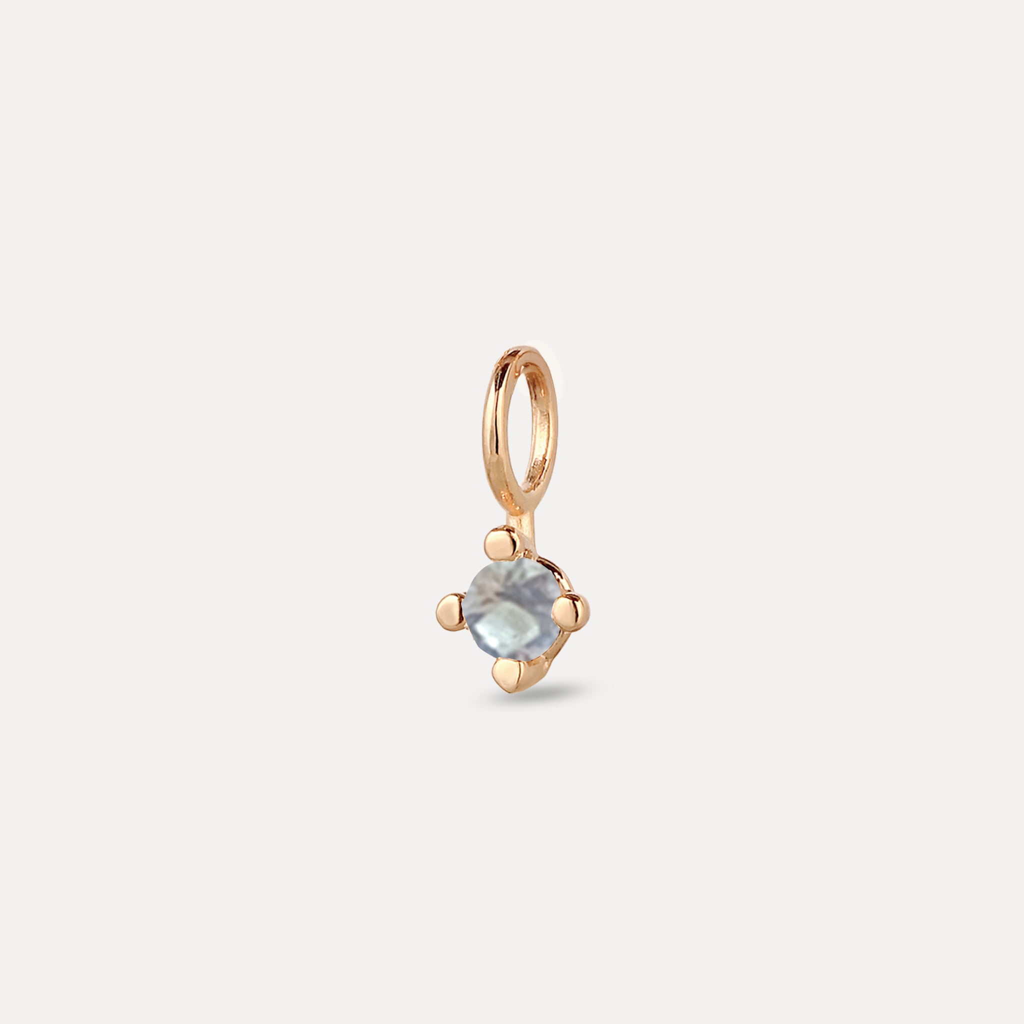 The Minimalist Birthstone Charm Anhänger | 585 Gold