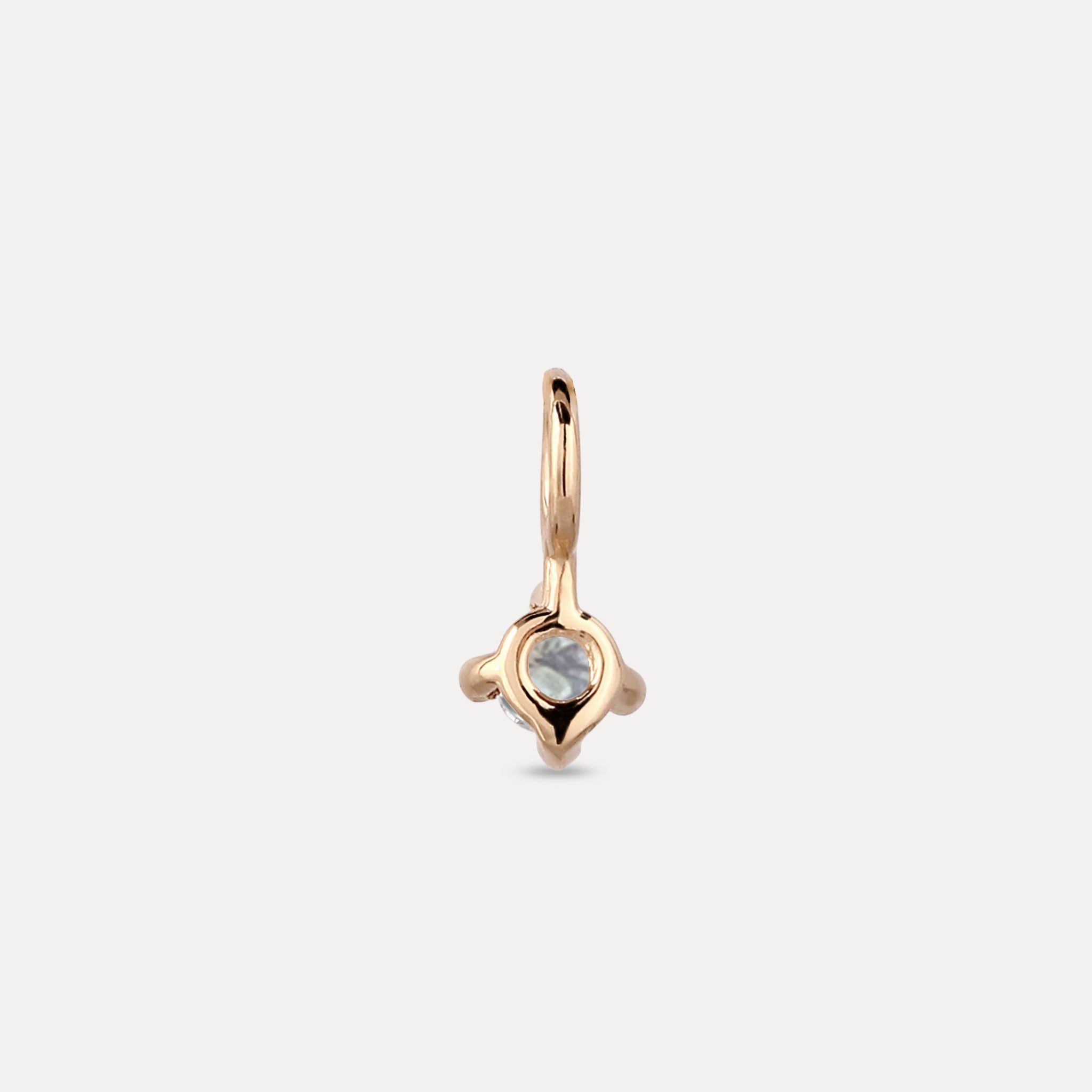 The Minimalist Birthstone Charm Anhänger | 585 Gold