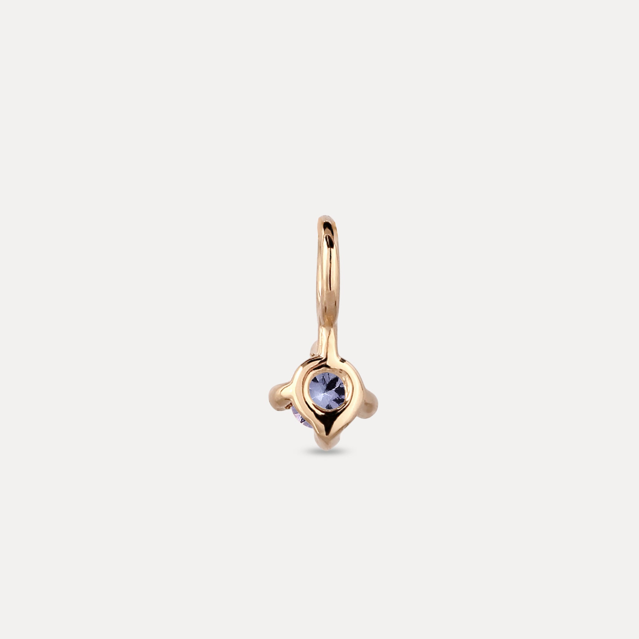 The Minimalist Birthstone Charm Anhänger | 585 Gold