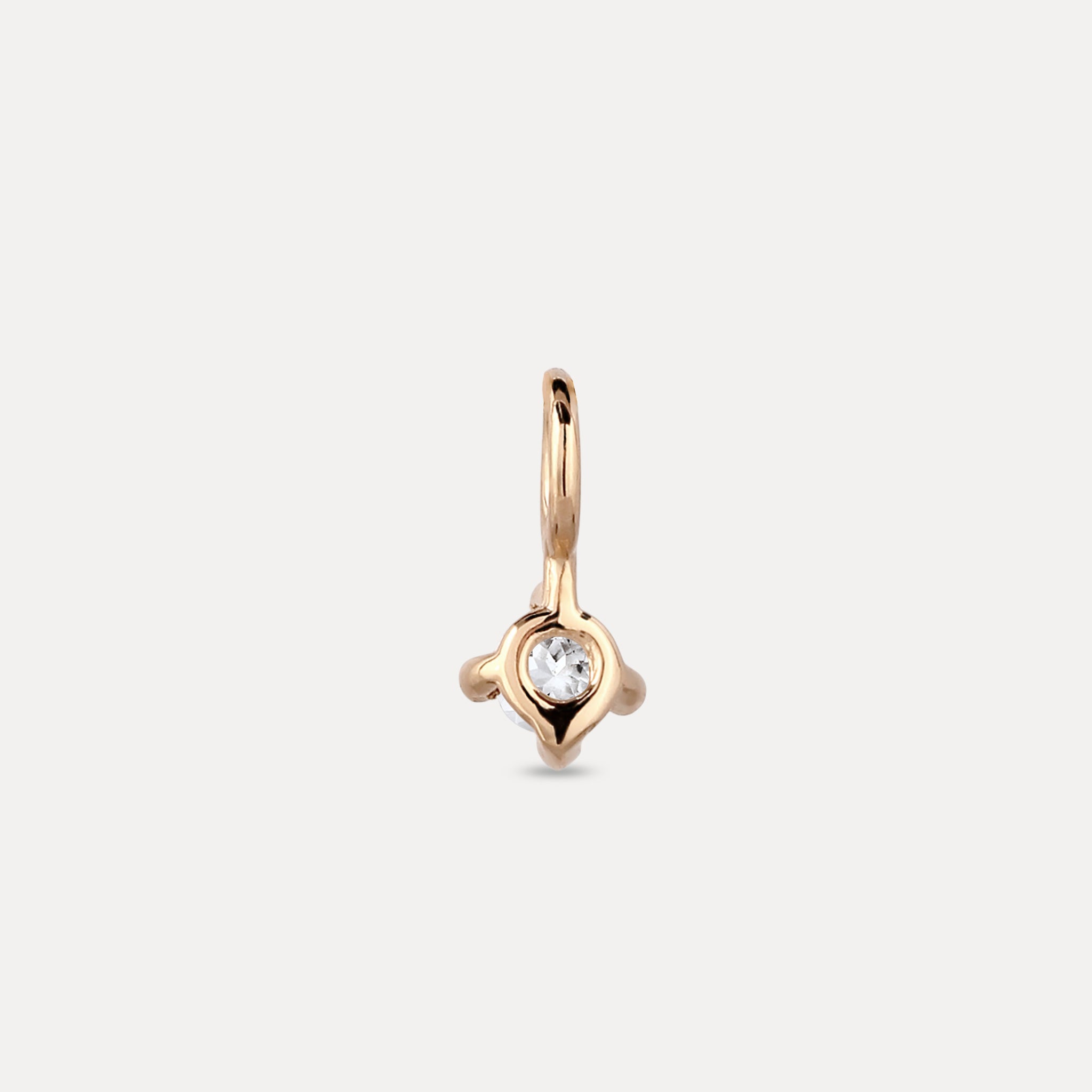 The Minimalist Birthstone Charm Anhänger | 585 Gold