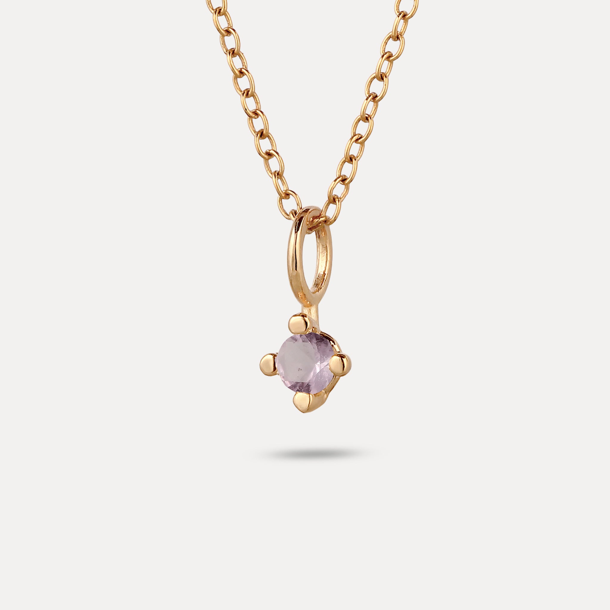 The Minimalist Birthstone Charm Anhänger