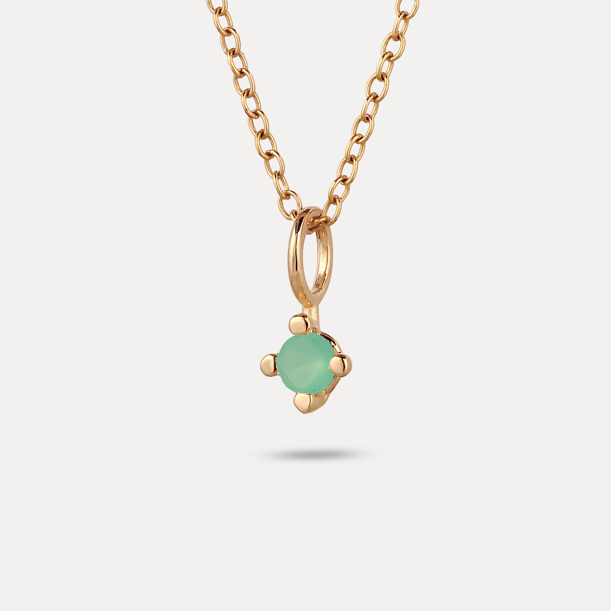 The Minimalist Birthstone Charm Anhänger