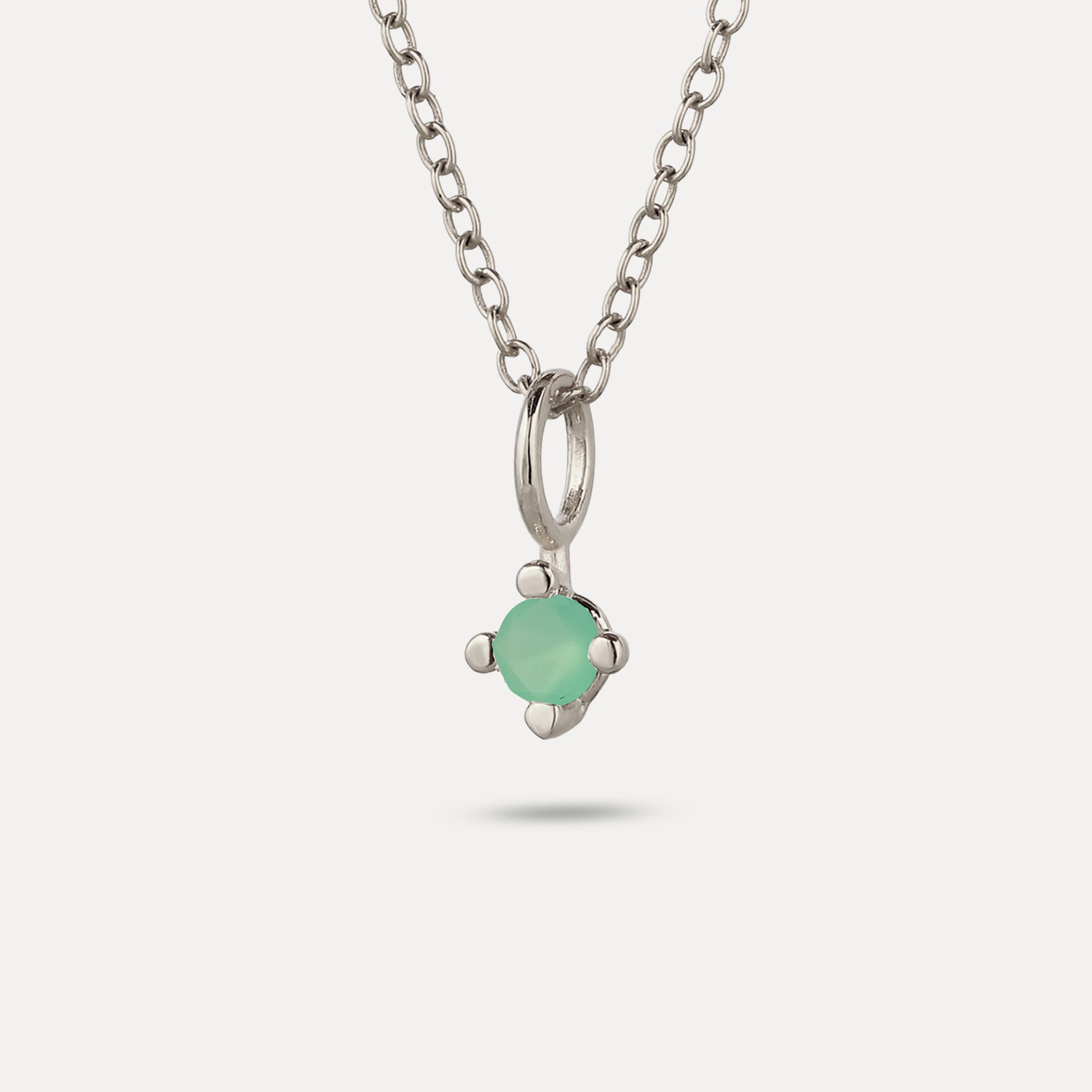 The Minimalist Birthstone Charm Anhänger