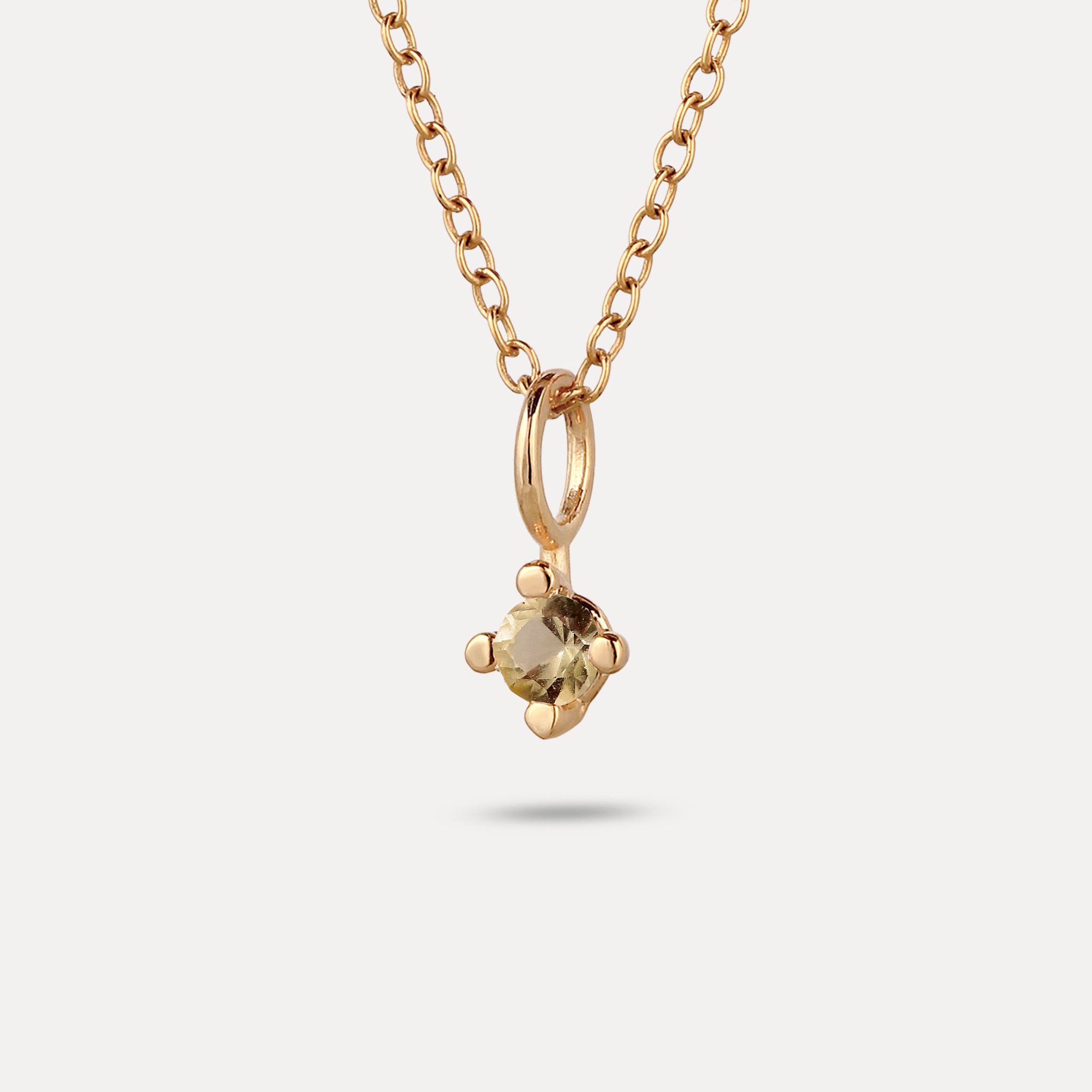 The Minimalist Birthstone Charm Anhänger