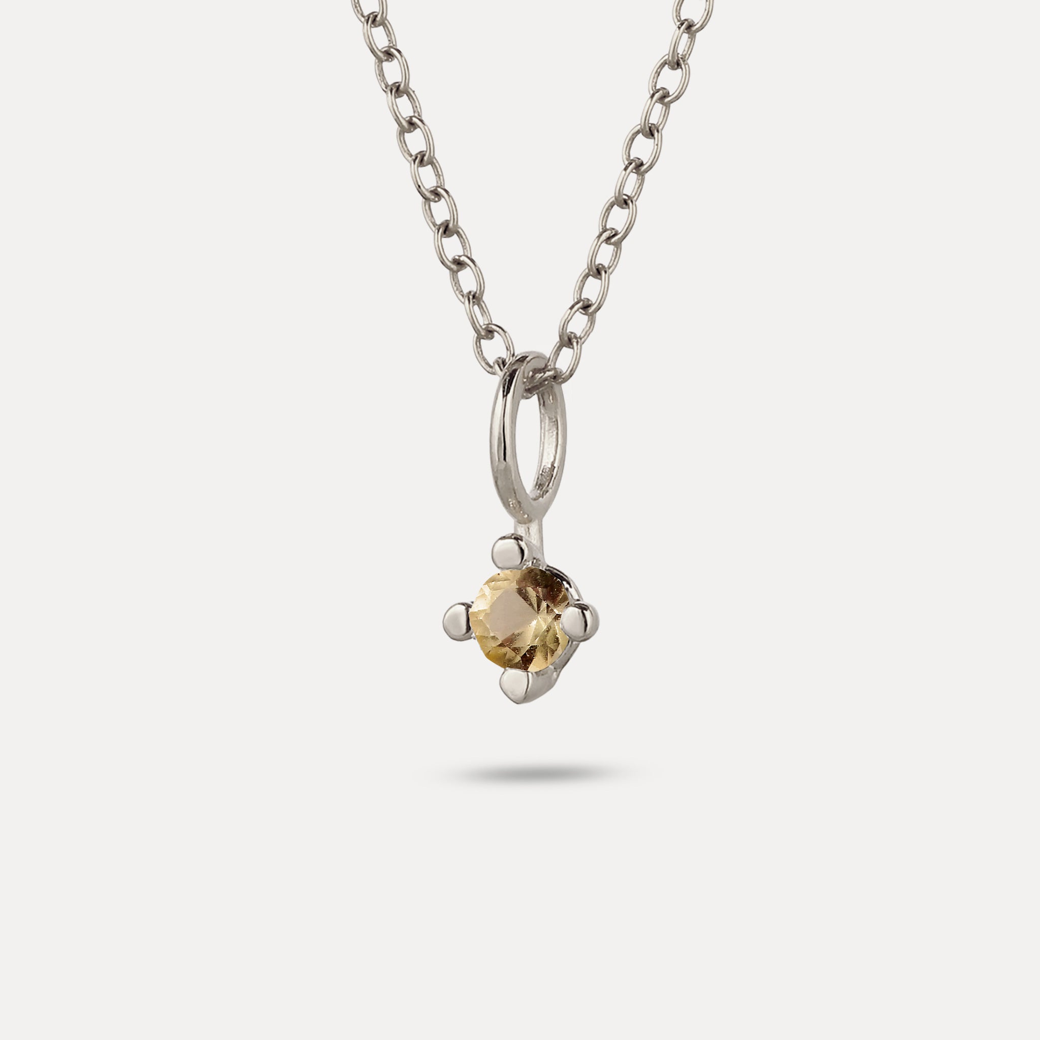 The Minimalist Birthstone Charm Anhänger