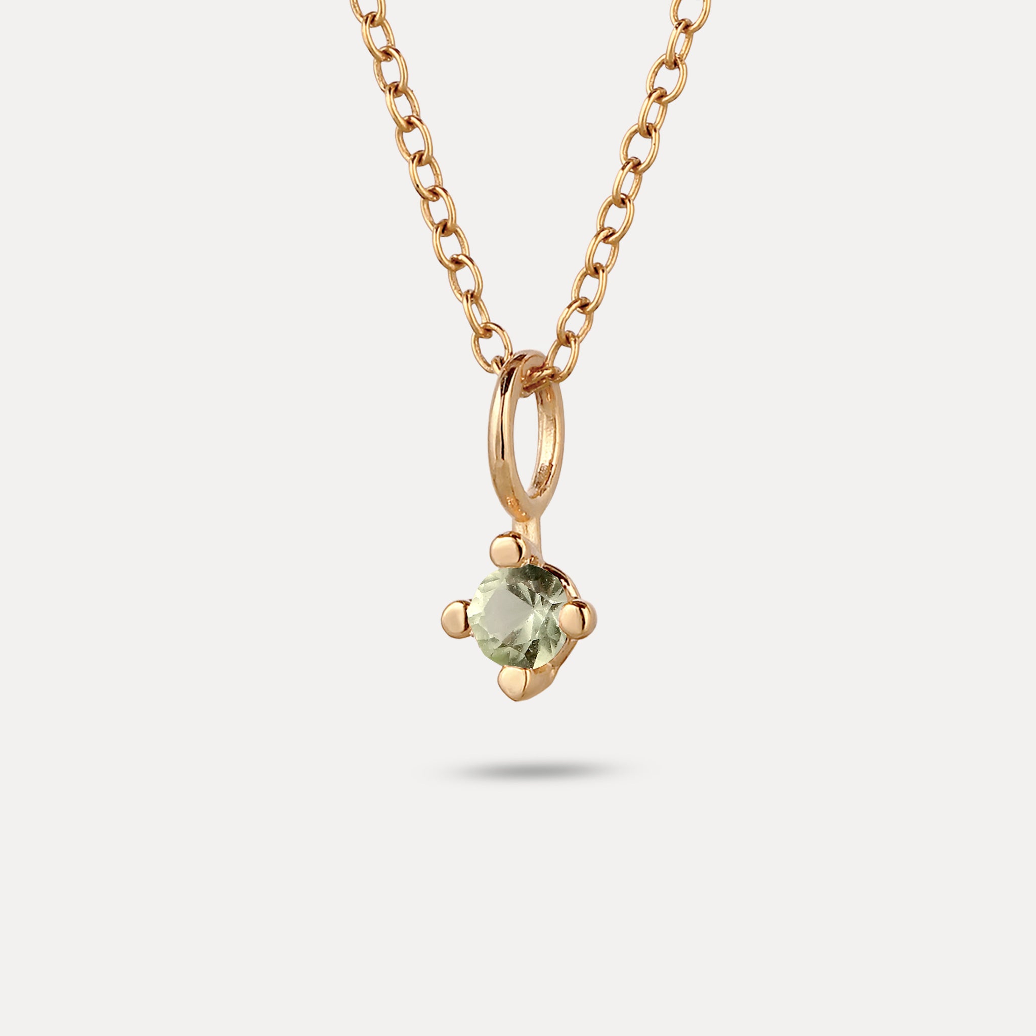 The Minimalist Birthstone Charm Anhänger
