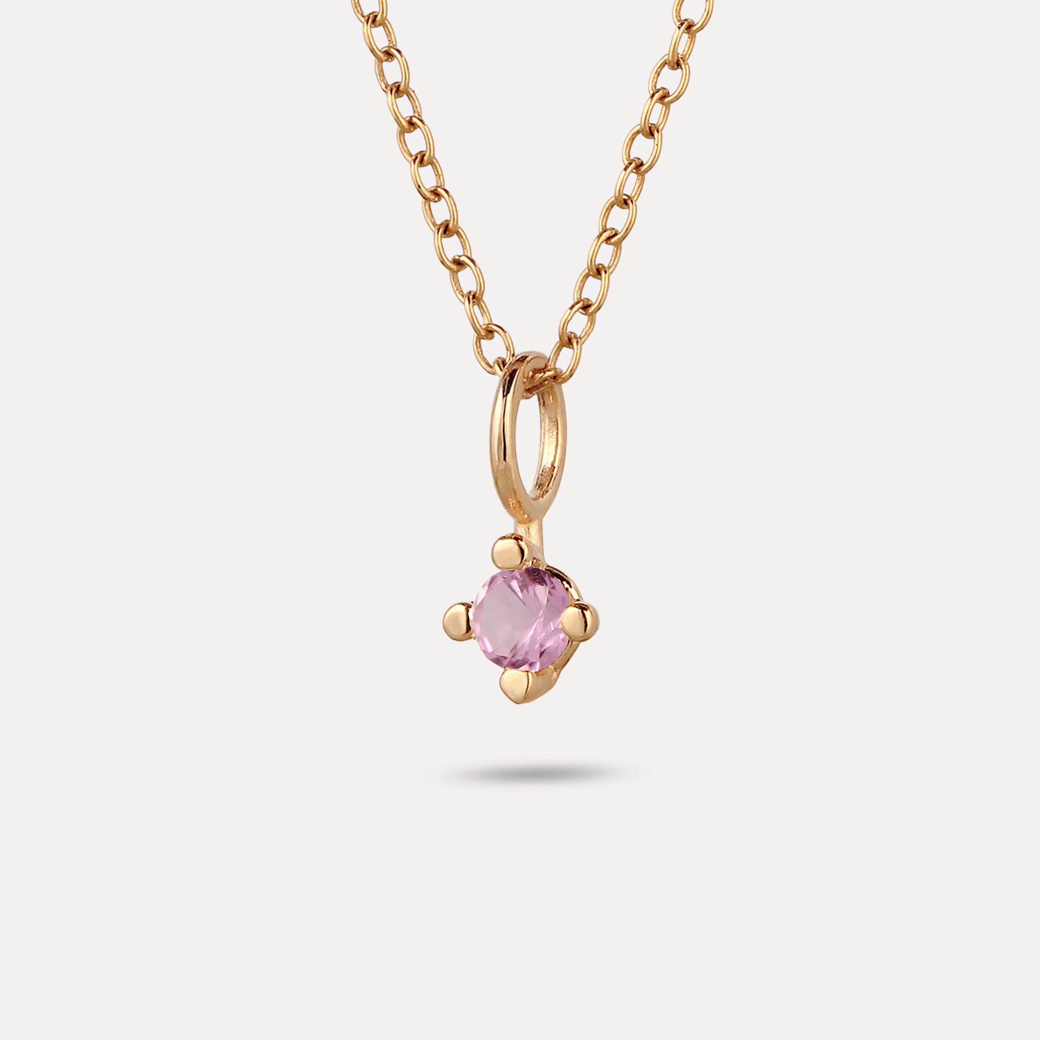The Minimalist Birthstone Charm Anhänger