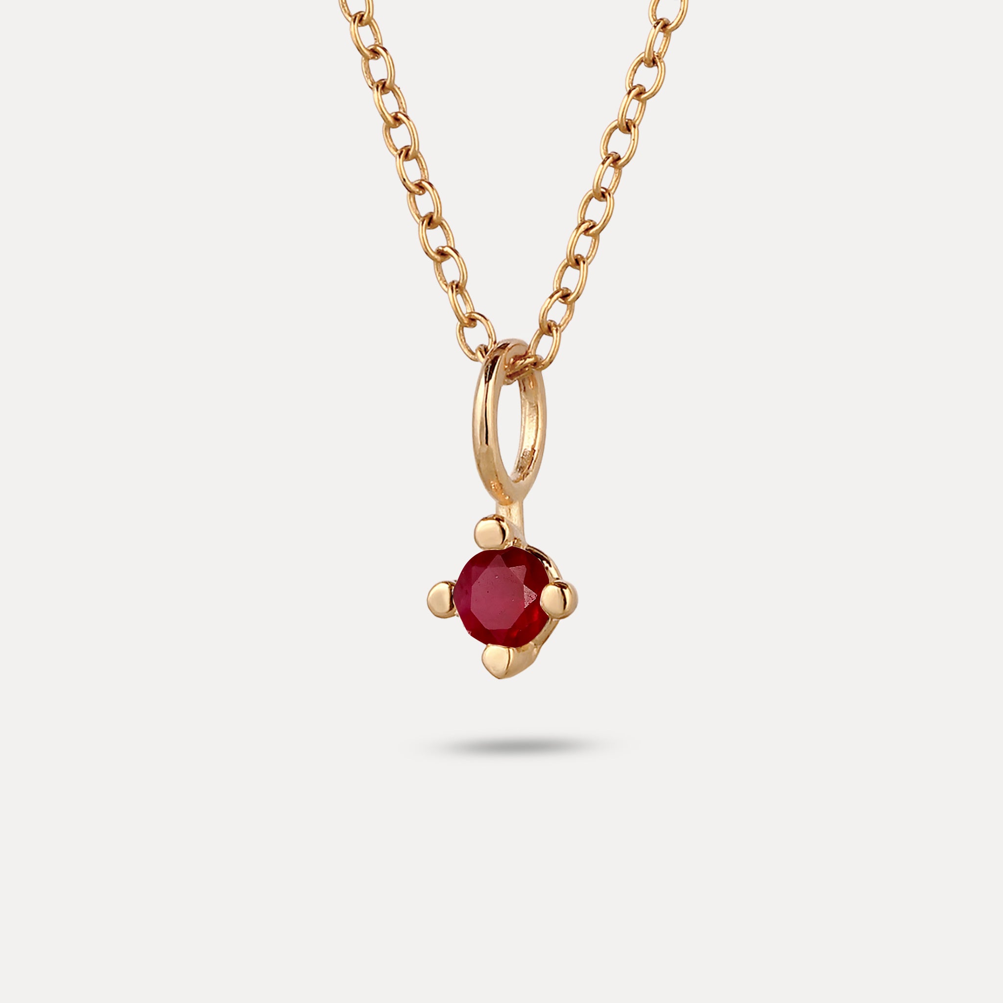 The Minimalist Birthstone Charm Anhänger