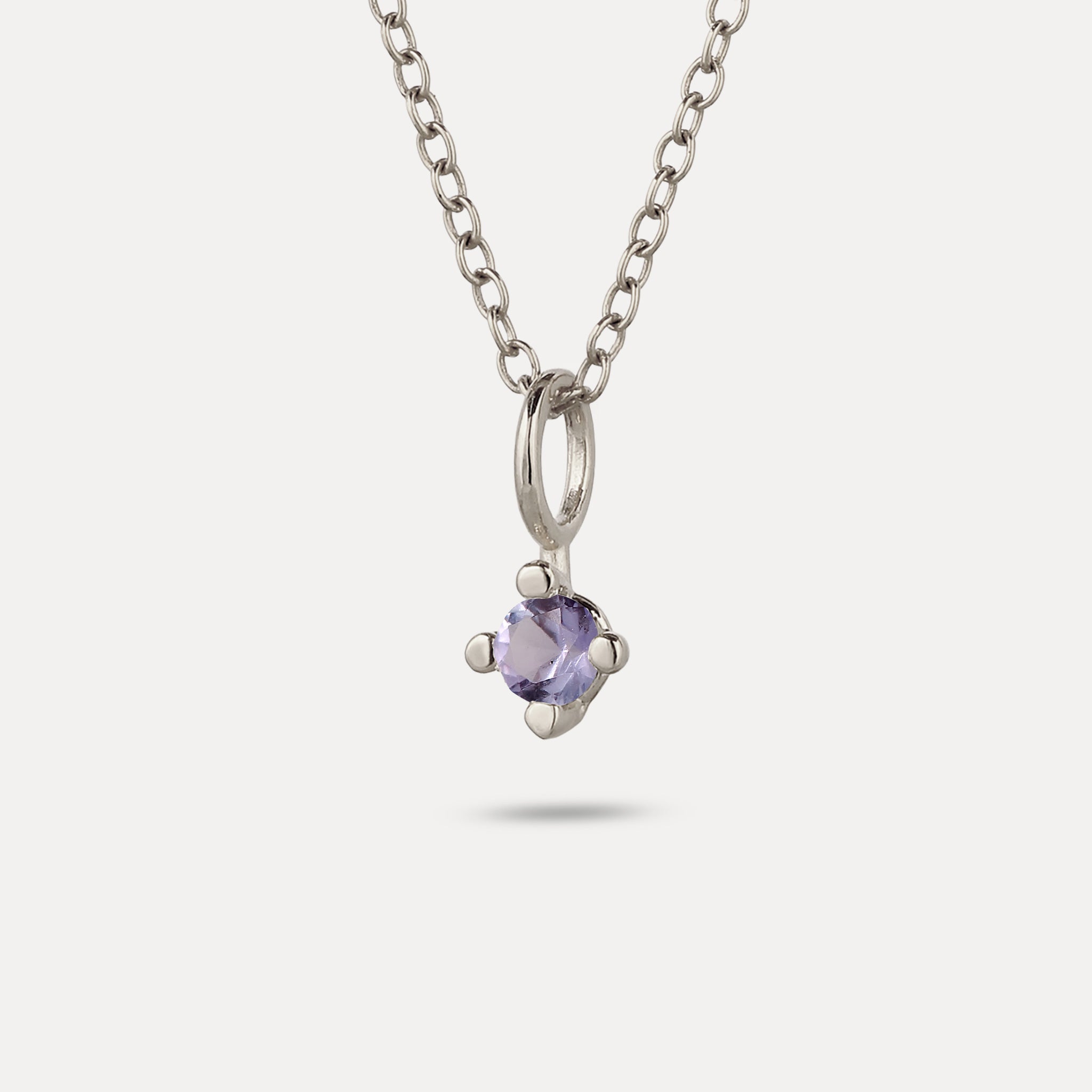 The Minimalist Birthstone Charm Anhänger