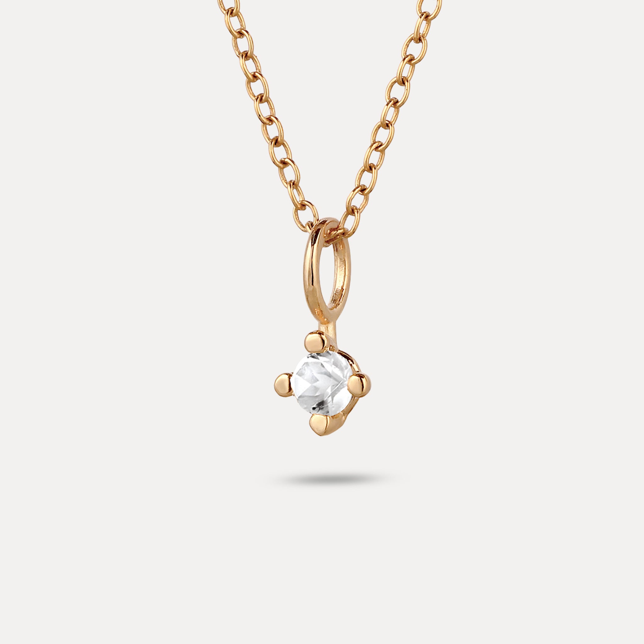 The Minimalist Birthstone Charm Anhänger
