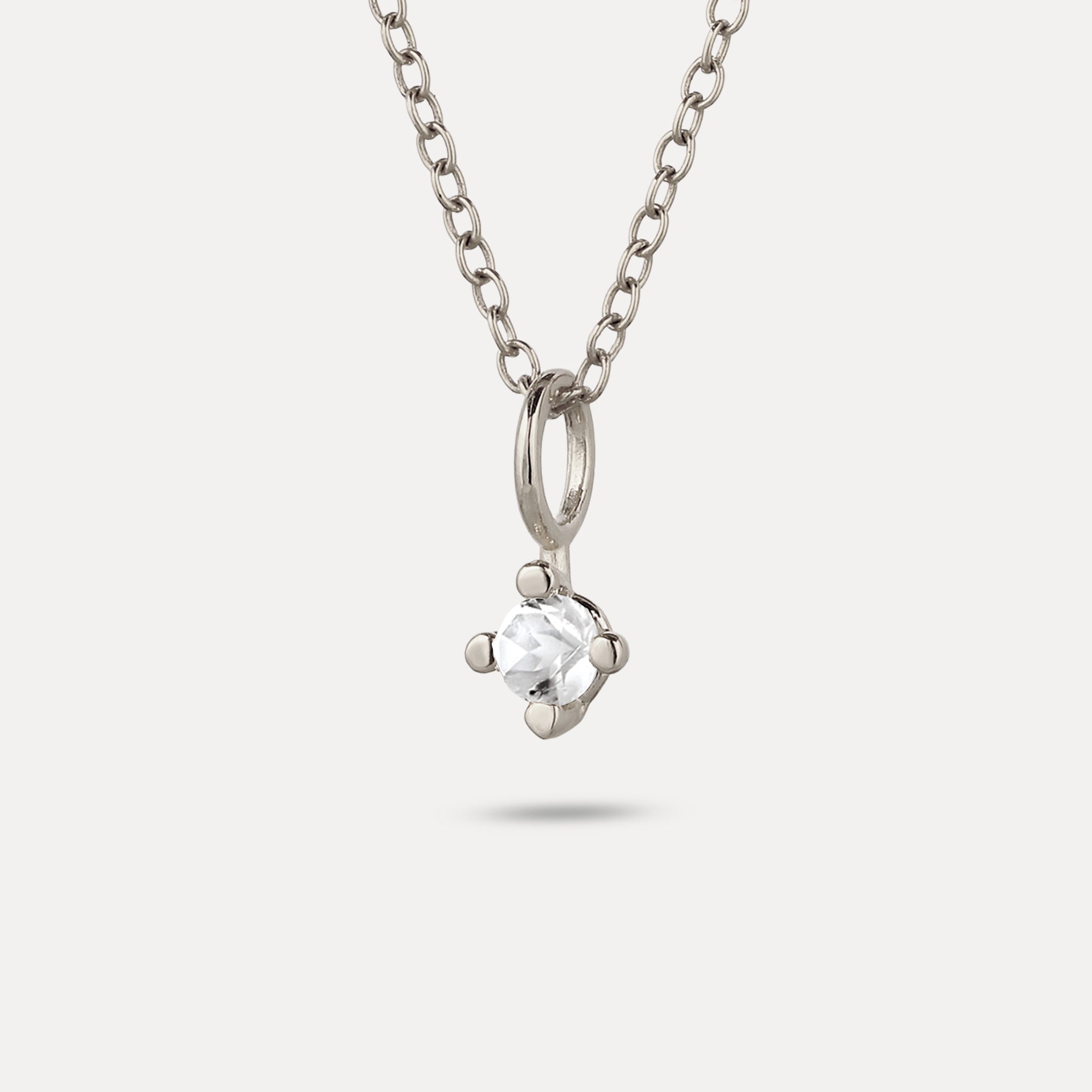 The Minimalist Birthstone Charm Anhänger