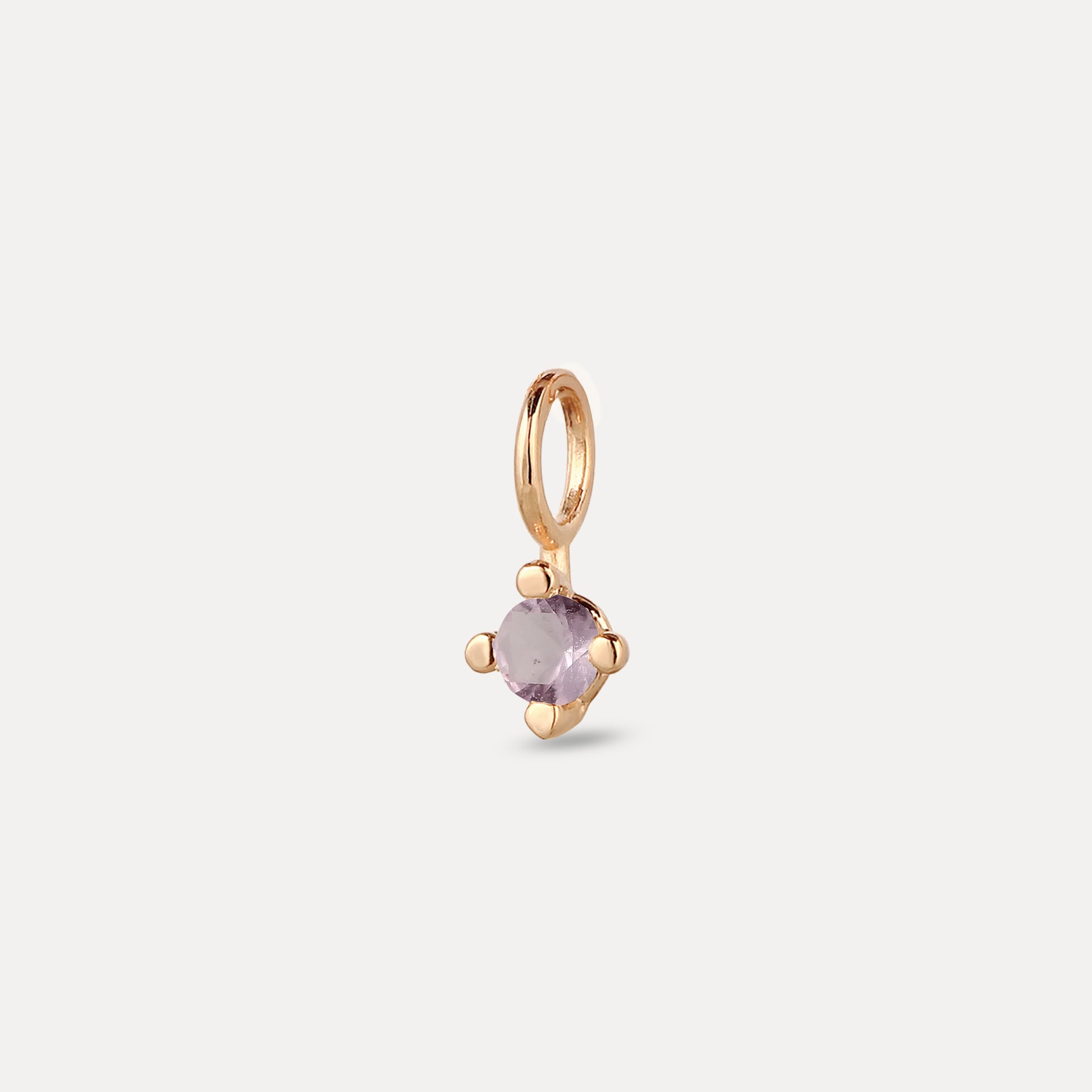 The Minimalist Birthstone Charm Anhänger | 585 Gold