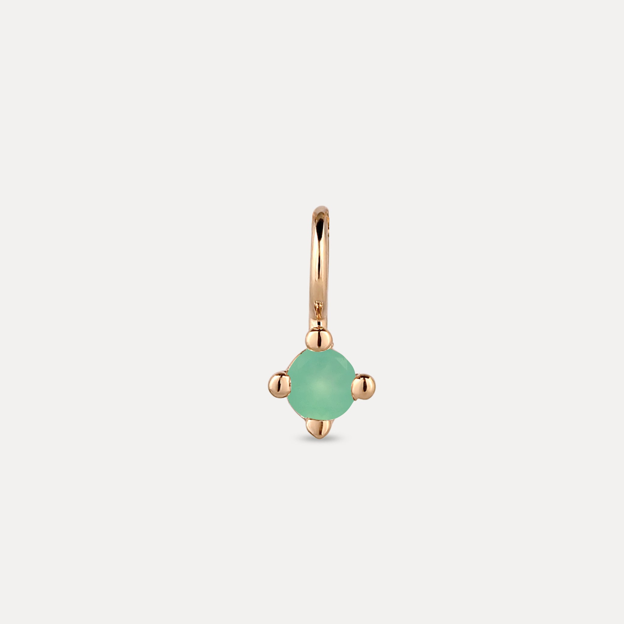 The Minimalist Birthstone Charm Anhänger | 585 Gold