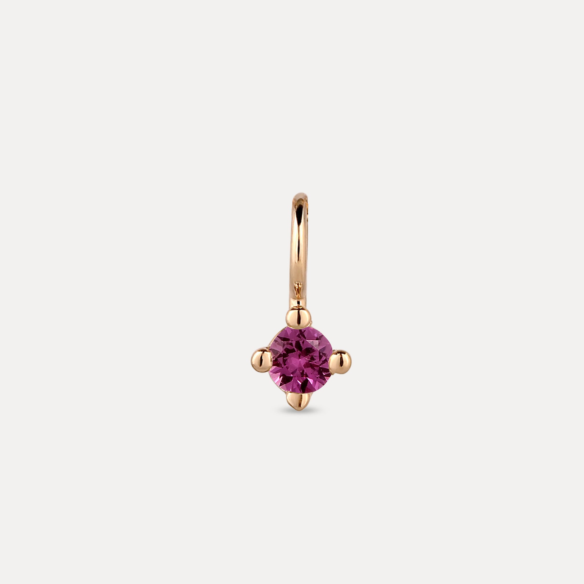 The Minimalist Birthstone Charm Anhänger | 585 Gold