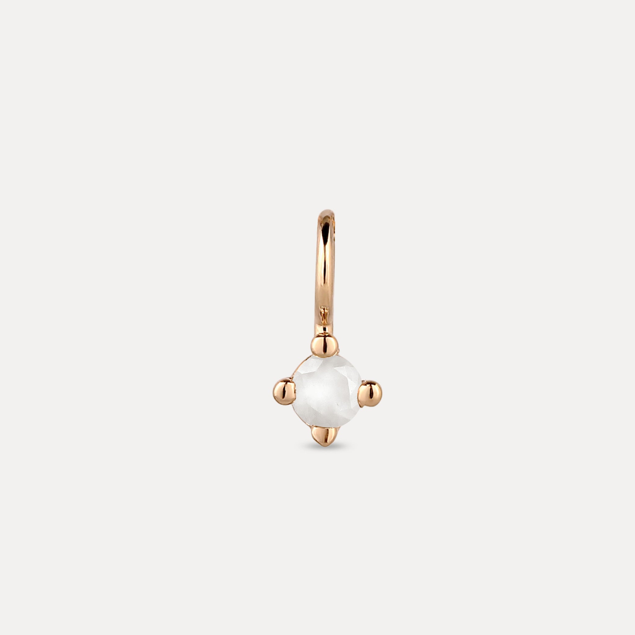The Minimalist Birthstone Charm Anhänger | 585 Gold