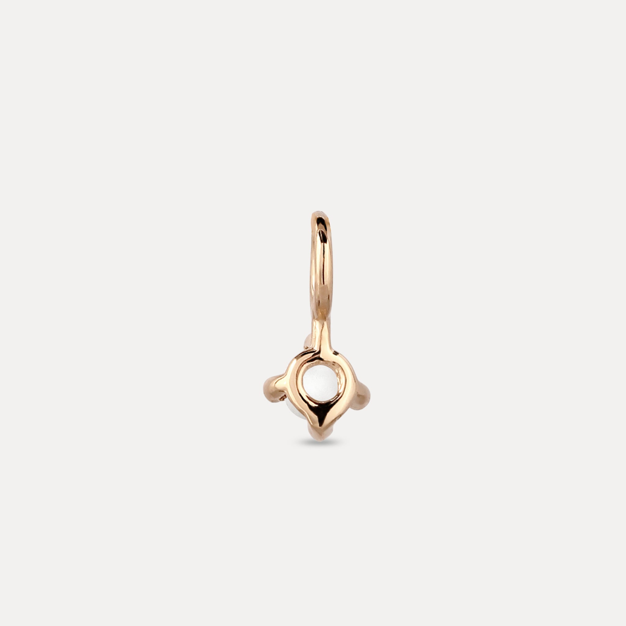 The Minimalist Birthstone Charm Anhänger | 585 Gold
