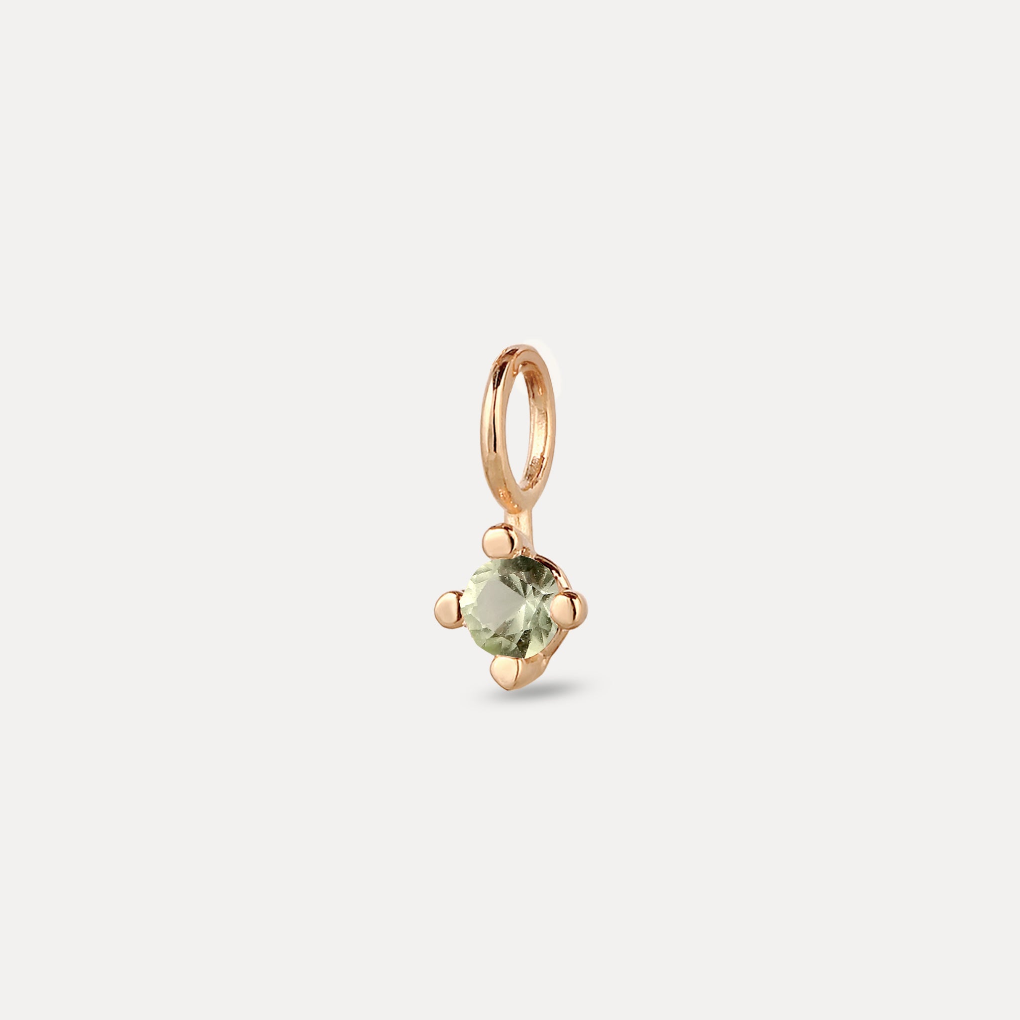 The Minimalist Birthstone Charm Anhänger | 585 Gold