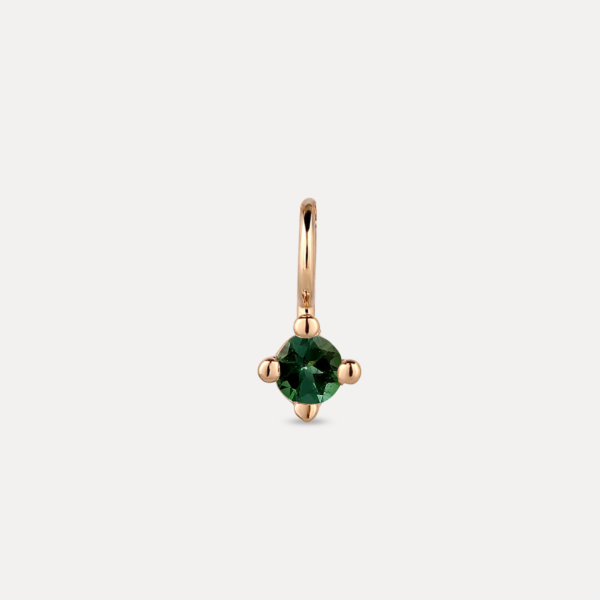 The Minimalist Birthstone Charm Anhänger | 585 Gold