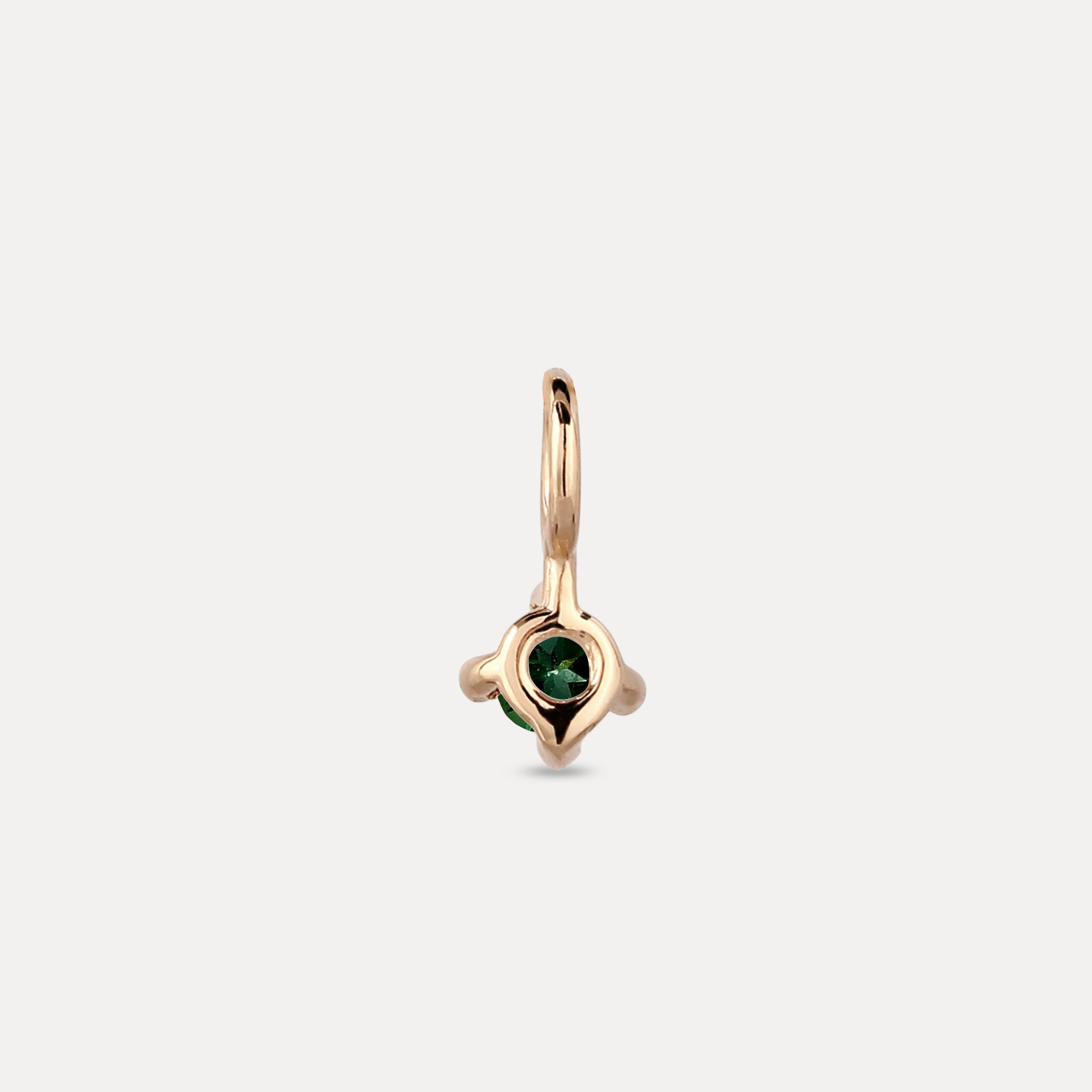 The Minimalist Birthstone Charm Anhänger | 585 Gold