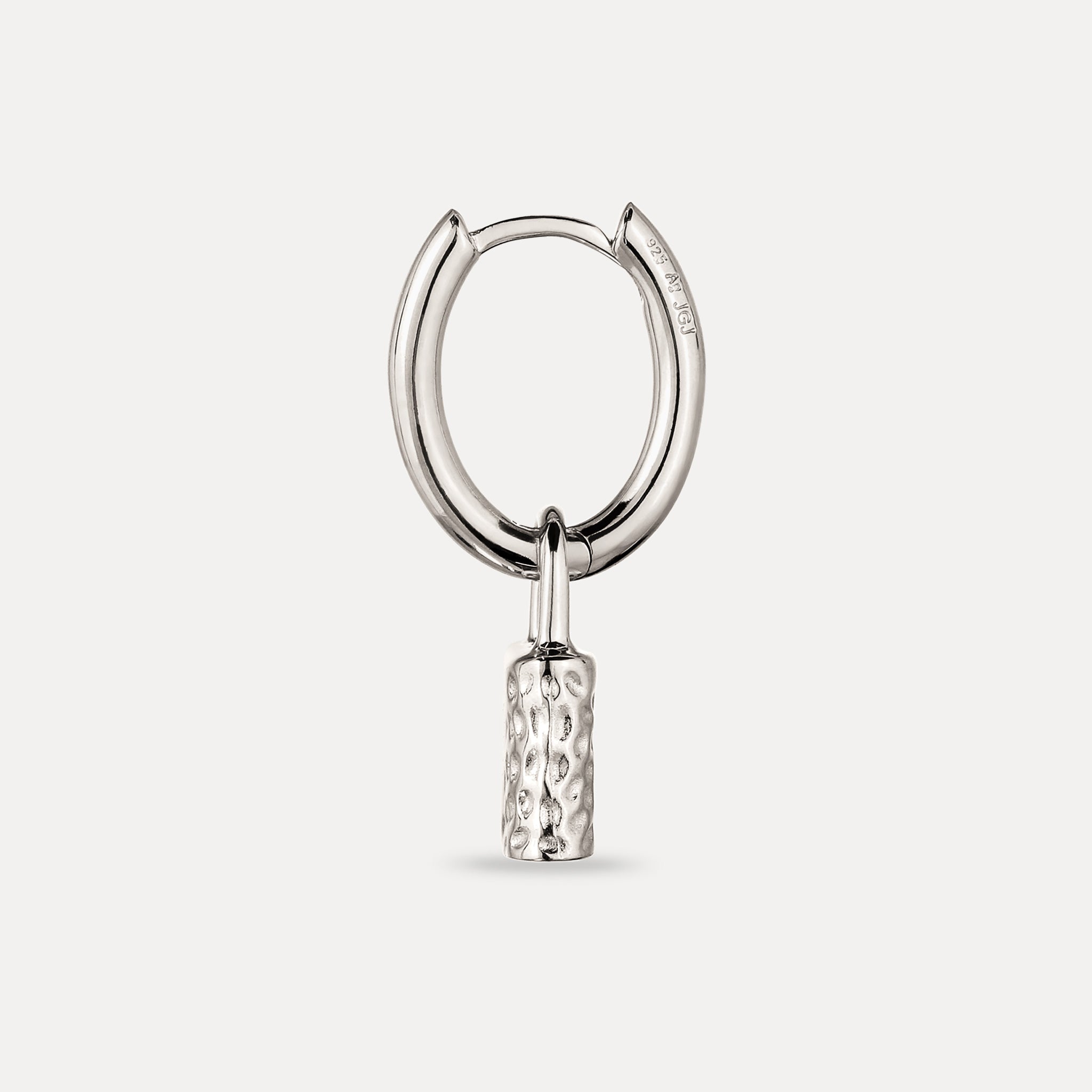 Padlock Creolen Ohrring