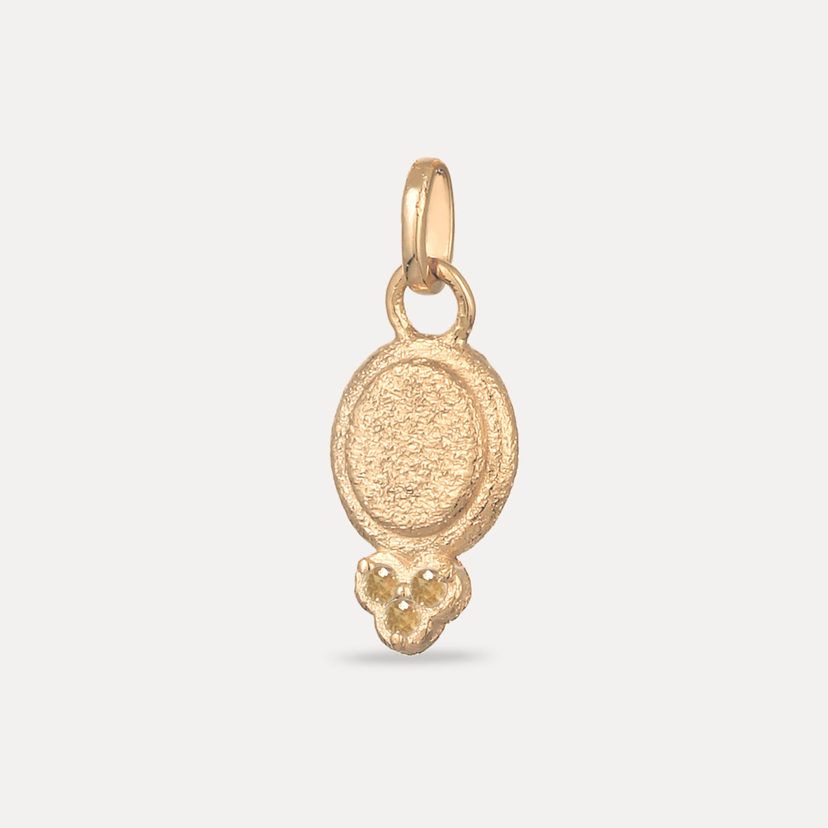 Mandarin Granat Trinity Emblem Anhänger - Antique | 585 Gold