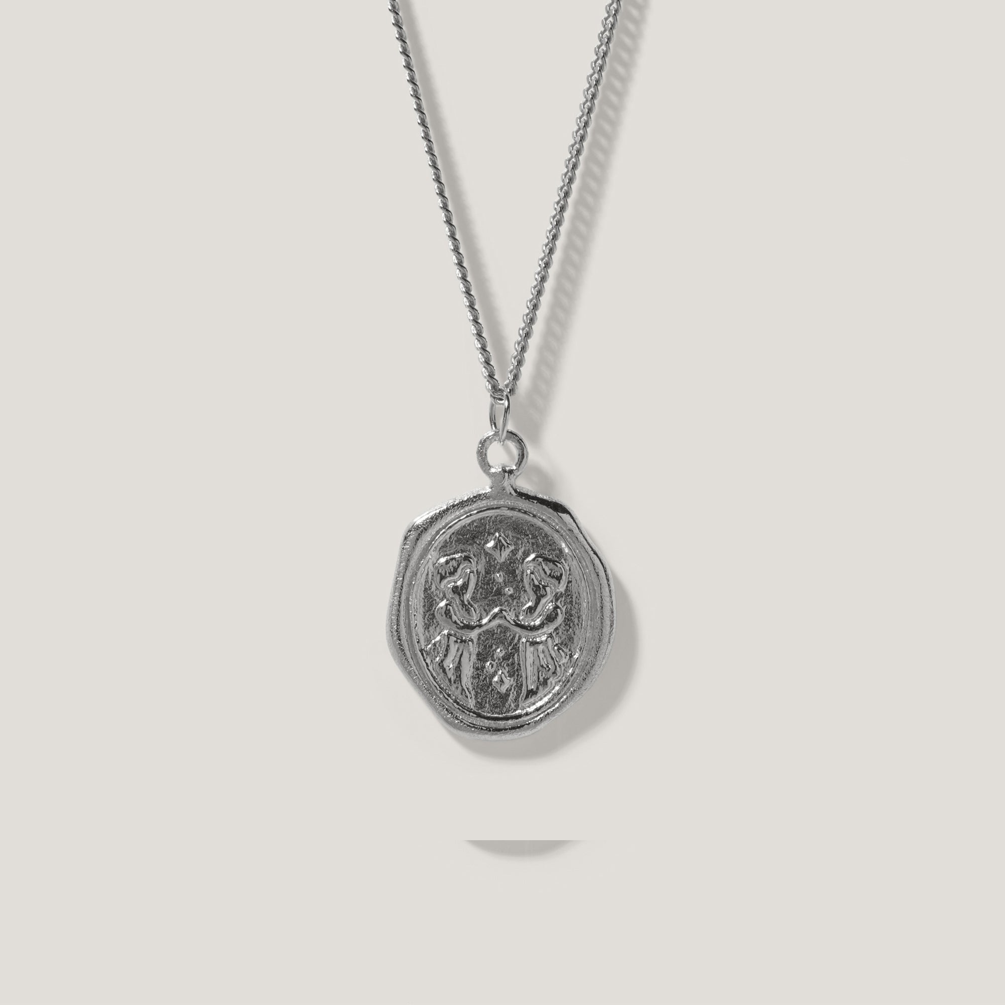 Zodiac Seal 925 Silber mit Panzerkette
