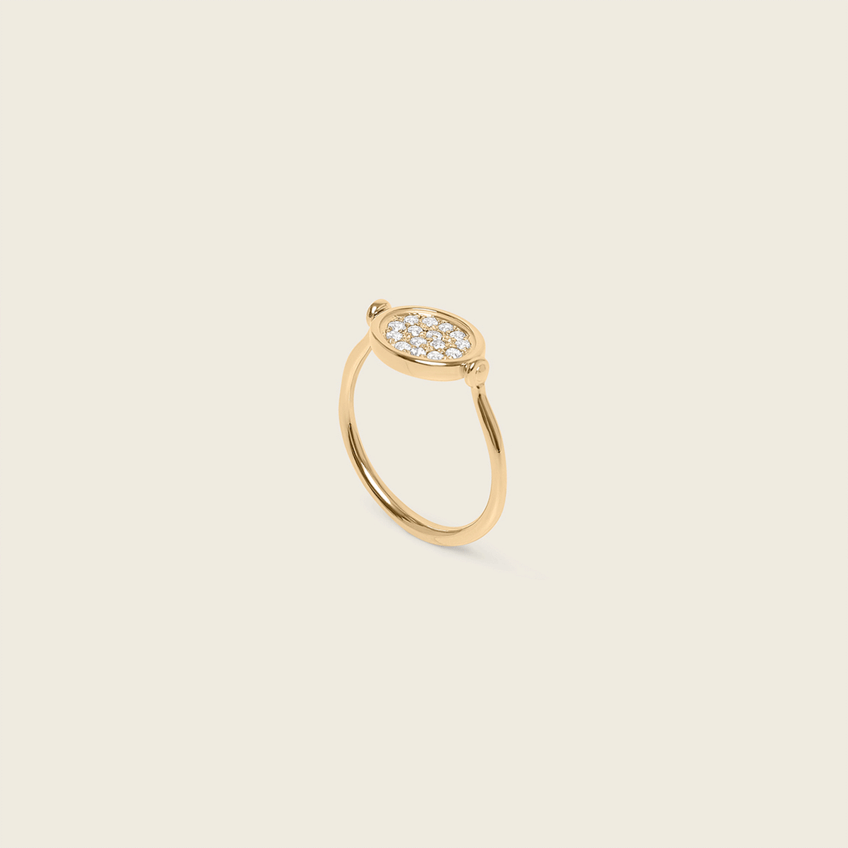 Engravable Victorian Siegelring 585 Gold